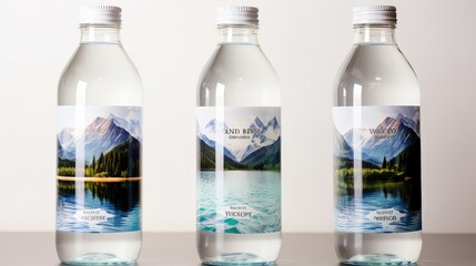 name water bottle label