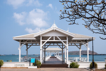 Atsadang Bridge view point at Koh Sichang (Sichang island), Chonburi province, Thailand.