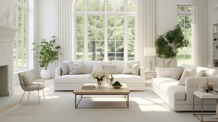 Fototapeta premium elegant white interior