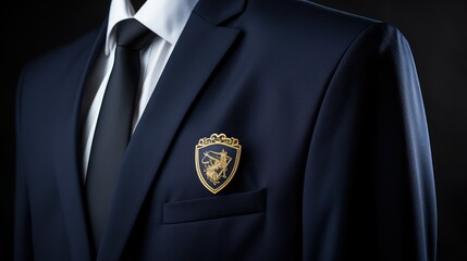 blazer badges gold