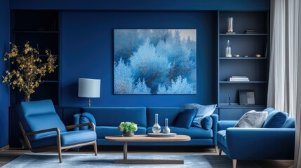 walls paint can blue