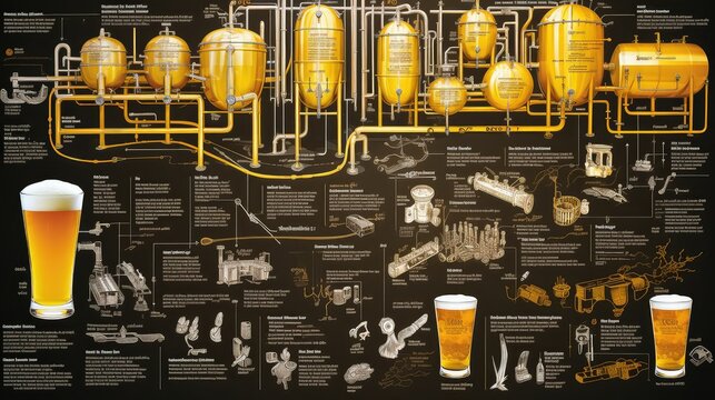 infomalting beer infographic