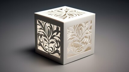 intricate square box template