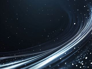 Obraz premium Swirling light trails create a mesmerizing cosmic effect in dark space