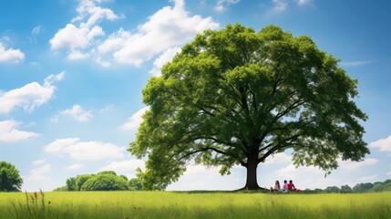 Obraz premium family red oak tree wisconsin
