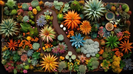 botanical plants top view