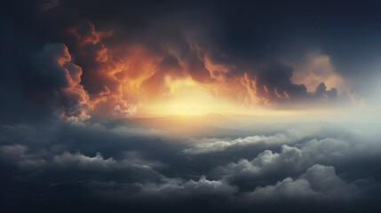 sky fire smoke background