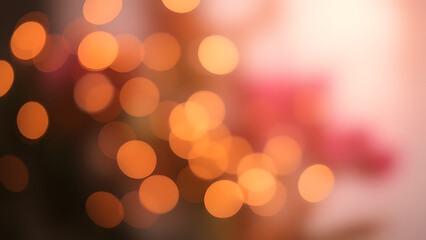 Elegant bokeh lights with subtle golden and bronze tones, combined with soft pink gradients