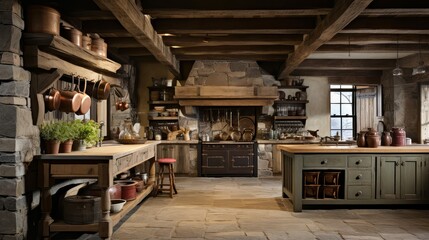 hearth rustic country kitchen