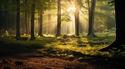 Obraz premium leaves gold light