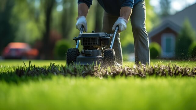 dethatching spring lawn care