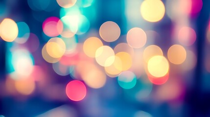 Fototapeta premium Stunning High-Definition Bokeh Light Background with Captivating Glow Effects