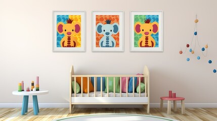 animal nursery wall art