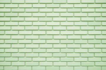 Fototapeta premium Vibrant Mint Green Brick Wall Texture Design