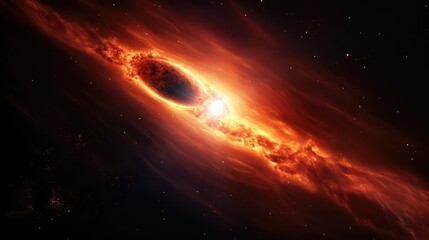 celestial fire comet flying