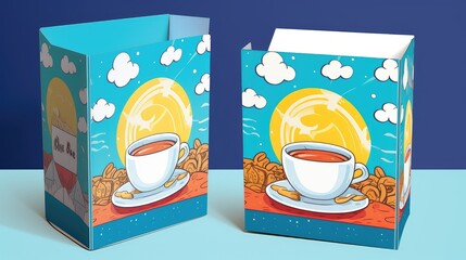 kids cereal box template