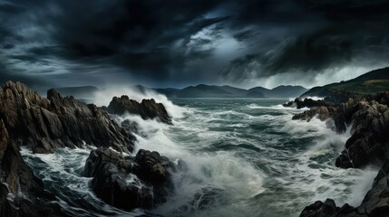 Obraz premium turbulent water grunge