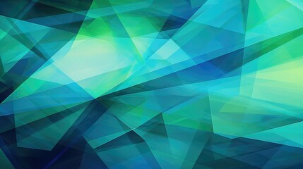 Obraz premium shapes abstract green and blue background