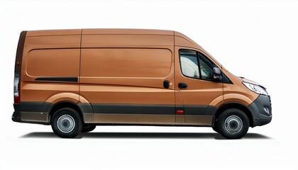 Van on isolated white background