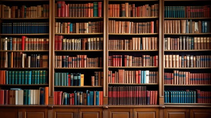 organized library book