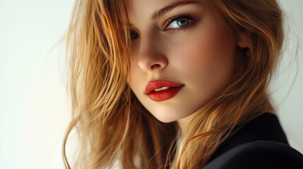 Fototapeta premium Business woman. Office worker woman. Beautiful girl.