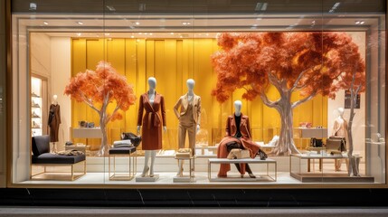 mannequins wall mall