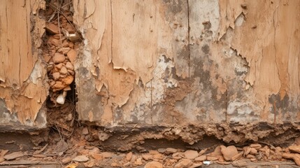 Fototapeta premium destruction house termite damage