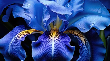 Obraz premium delicate blue iris flower