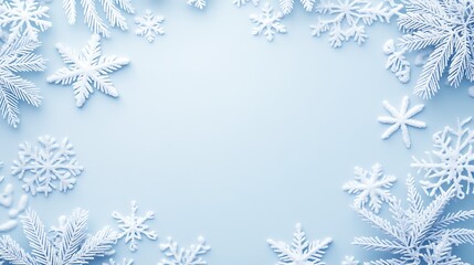 Winter Snowflake Background
