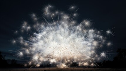 Naklejka premium display white fire