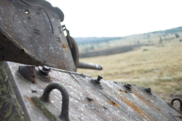 old abandoned tank