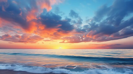 sky blue and orange header