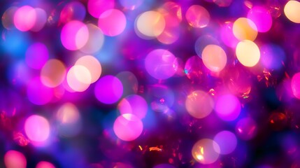 Obraz premium Radiant and Dreamy HD Background with Sparkling Bokeh Light Effects