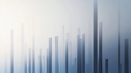 A modern, minimalist poster showcasing candlestick chart patterns like hammer, doji, engulfing, and shooting star, each labeled with its name. The background is a smooth gradient of soft blues and 