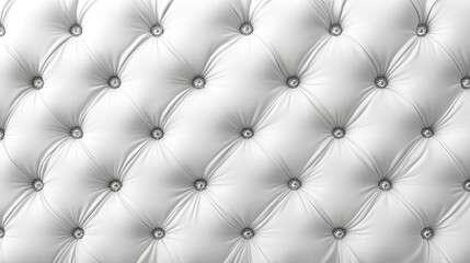 Fototapeta premium White tufted upholstery texture.