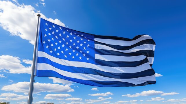 police blue lives matter flag