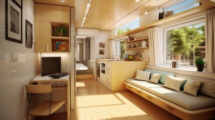 Fototapeta premium cozy budget house