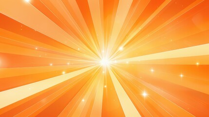 Obraz premium radiating orange starburst background