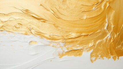 shimmer gold paint stroke