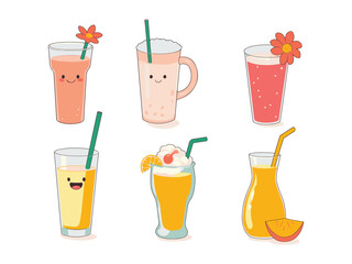 A mouthier cup with a peace sig set vector 