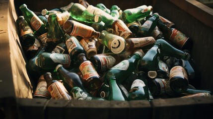 environment empty beer bottles