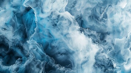 Obraz premium A marble ink background with ocean-inspired blue and aqua hues, designed to create a calming abstract wallpaper