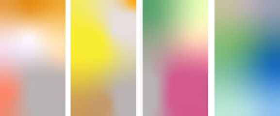 set of color abstract vertical backgrounds for stories in vector. Template for advertising banner printing posts text posters covers