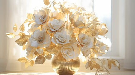 shimmer gold silk