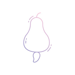 Cashew apple vector icon