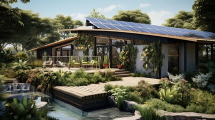 Naklejka premium panels 2020 house