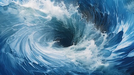 spiral turbulant water