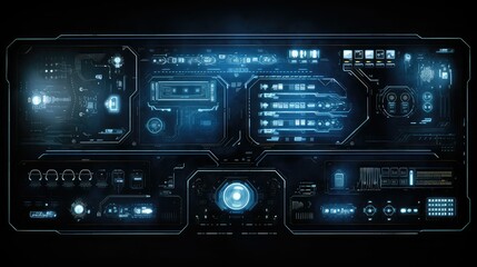 Obraz premium control sci-fi wall panel