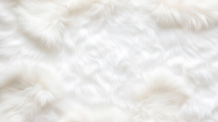 Obraz premium Close-up of a white fur blanket, with a soft, cozy, and warm feel for a winter background 