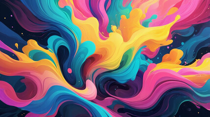 Vibrant colorful blend abstract background